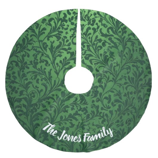 Charmant  Foliage Greenery Christmas Green Kerstboom Rok (Voorkant)