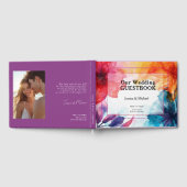 😍Charmant gastenboek Anemone Dreamscape bruiloft (Volledig)