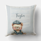 Charmant gepersonaliseerd Beer Sierkussen (Achterkant)