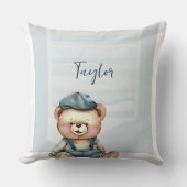 Charmant gepersonaliseerd Beer Sierkussen (Voorkant)