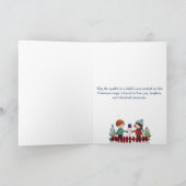 Charmant gesneden papier Kerst Kaart (Binnen)