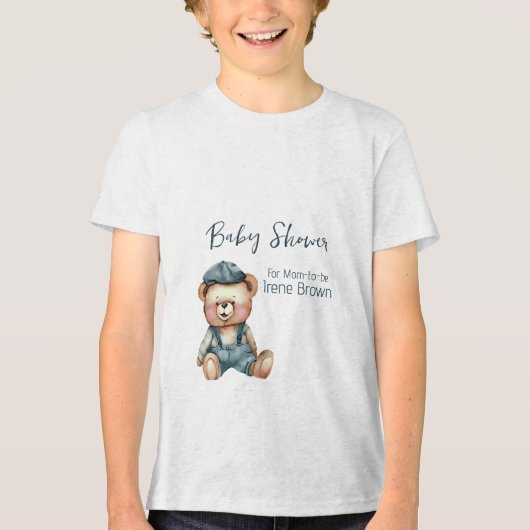 Charmant Gezellig Baby shower T-shirt (Voorkant)