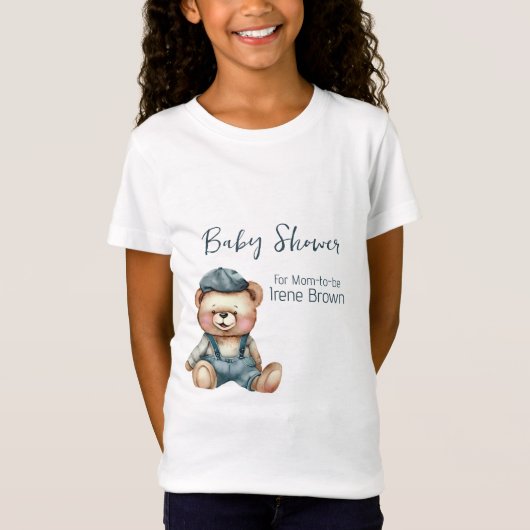 Charmant Gezellig Baby shower T-shirt (Voorkant)