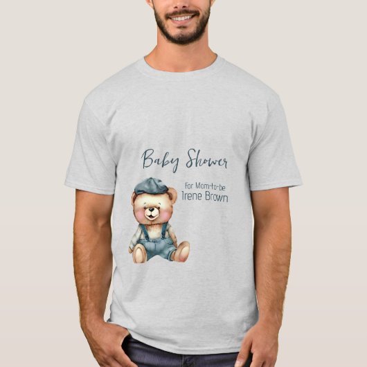 Charmant Gezellig Baby shower T-shirt (Voorkant)