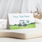 Charmant Golf Thema Eten Label Plaatskaartje