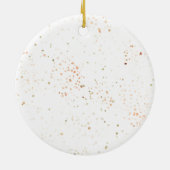 Charmant Goud Plaid Bows Jaar Accent Keramisch Ornament (Achterkant)