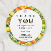 Charmant groen Schattige Dank u Bedankjes Labels (Voorkant)