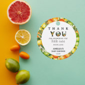 Charmant groen Schattige Dank u Bedankjes Labels