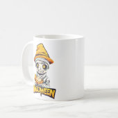 Charmant Halloween Mummy Design Schattige en Spook Koffiemok (Voorkant links)
