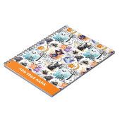 Charmant Halloween Pattern Notitieboek (Linkerzijde)
