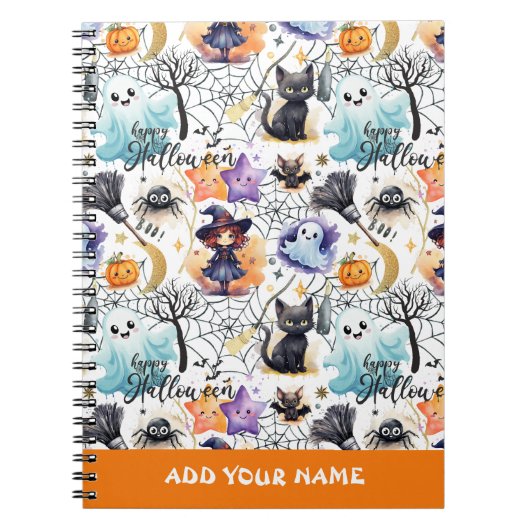 Charmant Halloween Pattern Notitieboek (Voorkant)