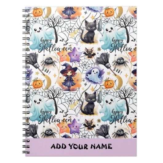 Charmant Halloween Pattern Notitieboek (Voorkant)
