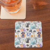 Charmant Halloween vierkant papier Onderzetter