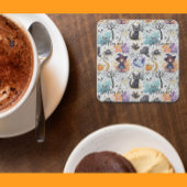 Charmant Halloween vierkant papier Onderzetter