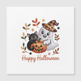 Charmant Halloween Wenskaart – handgetekende EMBR