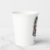 Charmant Happy Wolf Baby shower Papieren Bekers (Rechts)