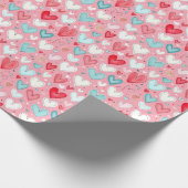 Charmant hart inpakpapier (Hoek)