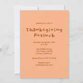 Charmant herfstdorp Thanksgiving feest Kaart (Achterkant)