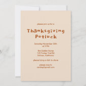 Charmant herfstdorp Thanksgiving feest Kaart (Achterkant)