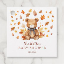 Charmant herfstteddybeer Baby shower