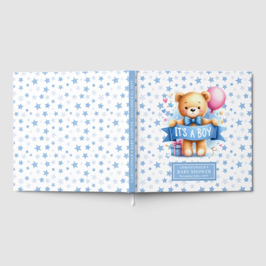 Charmant Het is een jongen teddybeer gastenboek aa (Volledig)