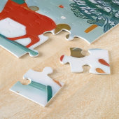 Charmant houten huis legpuzzel (Zijkant)