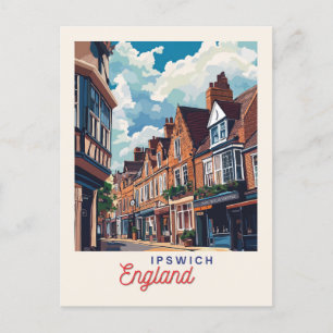 Charmant Ipswich Engeland Briefkaart