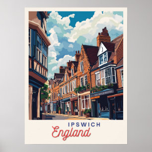Charmant Ipswich Engeland Poster