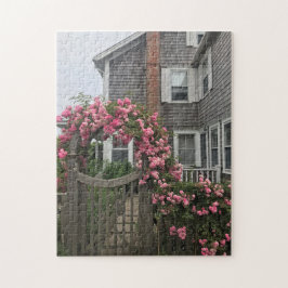 Charmant Kaap Kabeljauw Roos-overdekte Cottage Fun Legpuzzel
