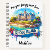 Charmant kasteel aan de kust van Rhode Island Notitieboek (Voorkant)