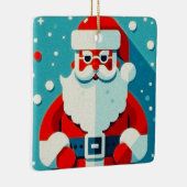 charmant kerstfeest keramisch ornament (Rechts)