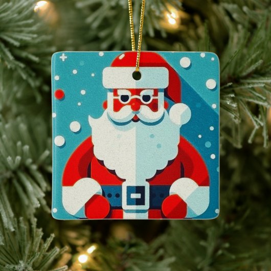 charmant kerstfeest keramisch ornament (Boom)