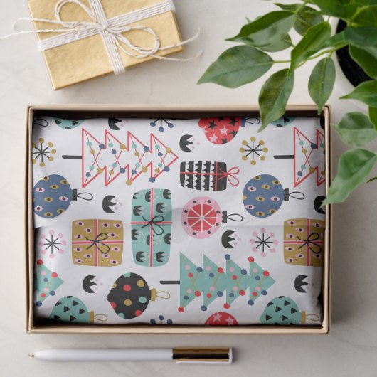 Charmant kerstontwerp tissuepapier (Geschenk)