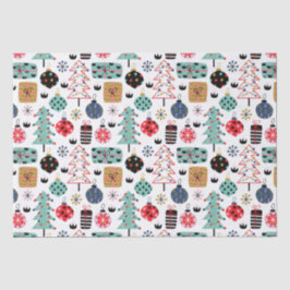 Charmant kerstontwerp tissuepapier