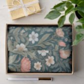 Charmant konijn William Morris geïnspireerd Floral Tissuepapier (Geschenk)