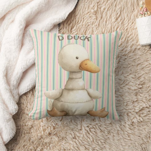 Charmant Kwekerij Ontwerp met Duck & D Duck Accent Kussen (Deken)