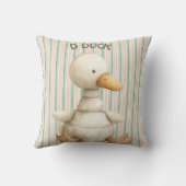 Charmant Kwekerij Ontwerp met Duck & D Duck Accent Kussen (Achterkant)