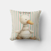 Charmant Kwekerij Ontwerp met Duck & D Duck Accent Kussen (Voorkant)