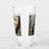 Charmant lachen: Kookaburra in olieverf Glas (Links)