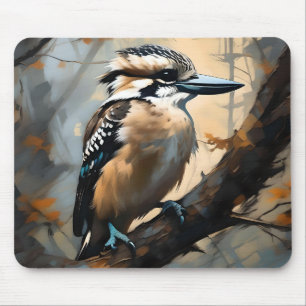 Charmant lachen: Kookaburra in olieverf Muismat