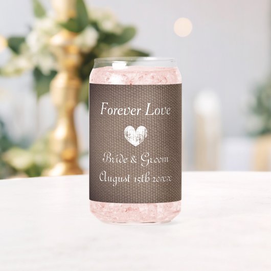 Charmant land thema bruiloft burla can bril blikvorm glas (Insitu (Huwelijk))