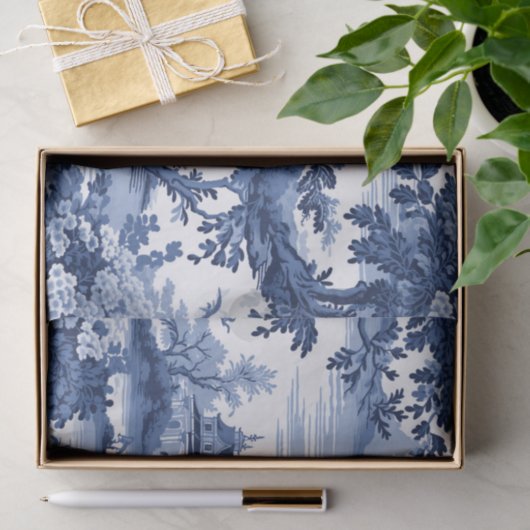 Charmant Landschap op een verfrommeld papier (Geschenk)