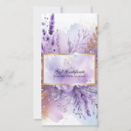 Charmant Lavendel cadeau certificaat