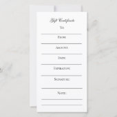 Charmant Lavendel II Cadeaubon (Achterkant)