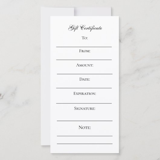 Charmant Lavendel II Cadeaubon (Achterkant)