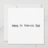 Charmant Leprechaun Gelukkig St. Patrick's Dag Kaart (Achterkant)