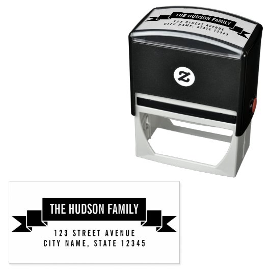 Charmant lint gepersonaliseerde rubberen stempel (In situ)