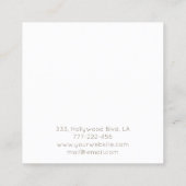 Charmant Luxe zacht glanzend helder schitterend sc Vierkante Visitekaartje (Achterkant)