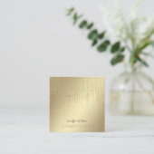 Charmant Luxe zacht glanzend helder schitterend sc Vierkante Visitekaartje (Staand voorkant)