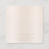 Charmant Luxe zachte glanzende heldere verblinding Vierkante Visitekaartje (Achterkant)